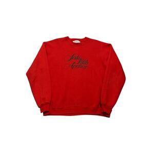 Vintage Red and Black Saks Fifth Avenue Crew Neck Sweatshirt